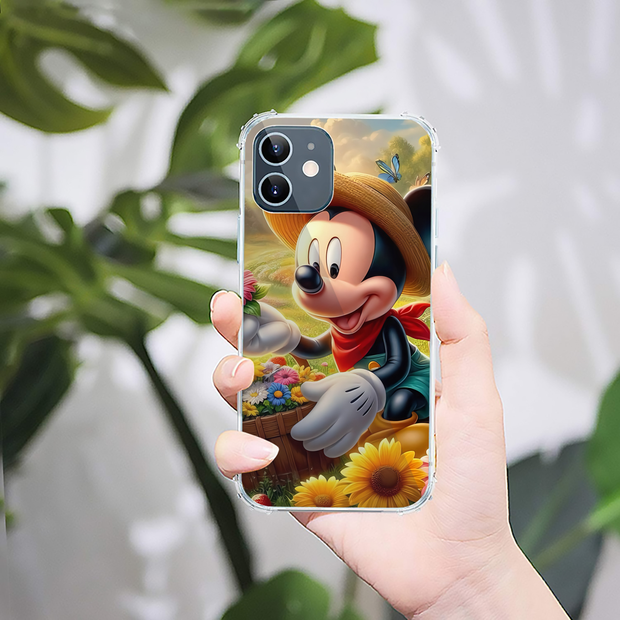 ミッキーマウス Mickey Mouse 【iPhone 12シリーズ対応】透明スマホケース（クリアソフトケース）